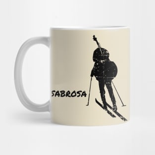 Sabrosa Distressed Black Mug